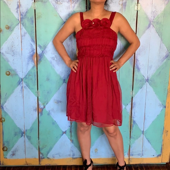 Anthropologie Dresses & Skirts - Burlapp silk dress size 4